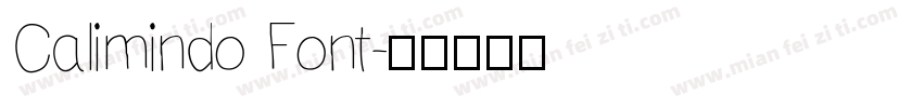 Calimindo Font字体转换